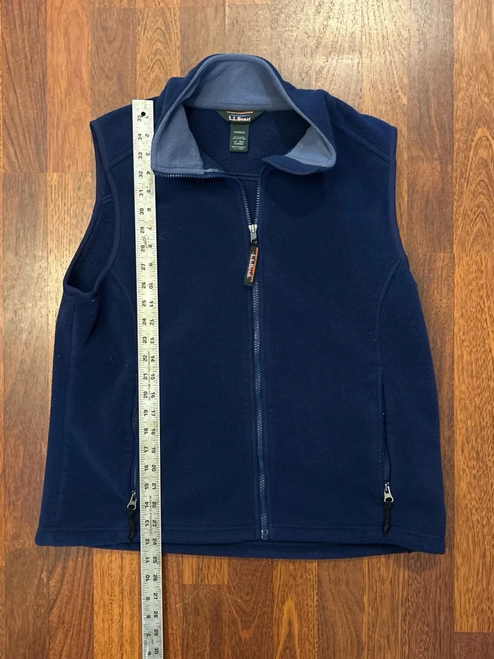 L.L. Bean Fleece Vest Navy Blue Women’s Size Large